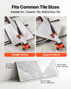 Cortadora de azulejos manual de 120 cm | VEVOR