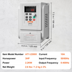 Variador de frecuencia VFD de 2, 2 kW | VEVOR