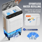 Enfriador de aire evaporativo, 2100 CFM | VEVOR