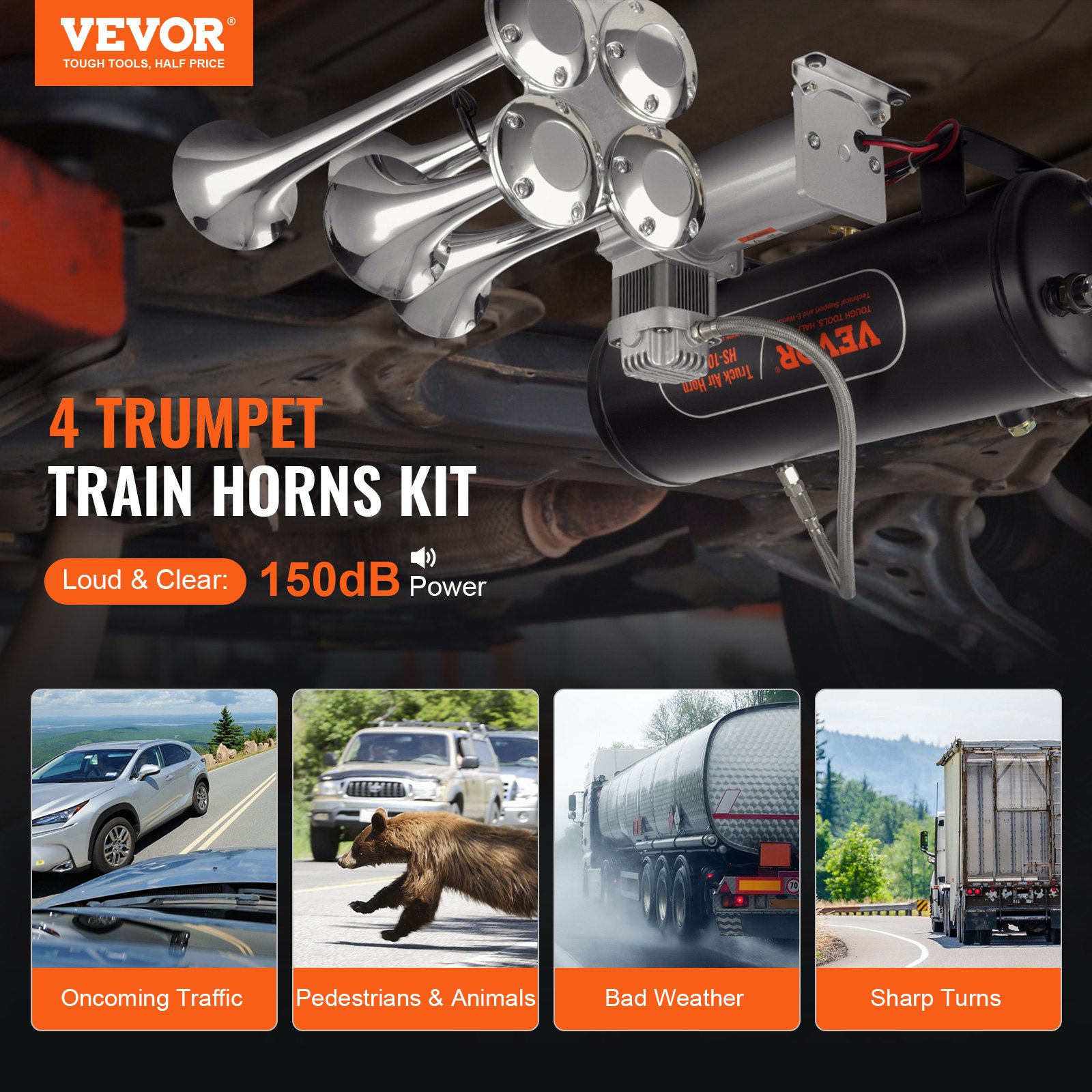 Kit de bocinas de tren | VEVOR