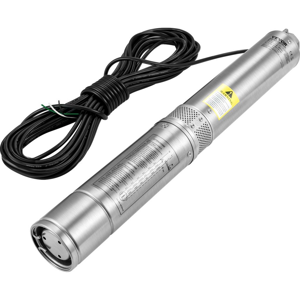 Bomba sumergible para pozos profundos, 2 HP/1500 W | VEVOR