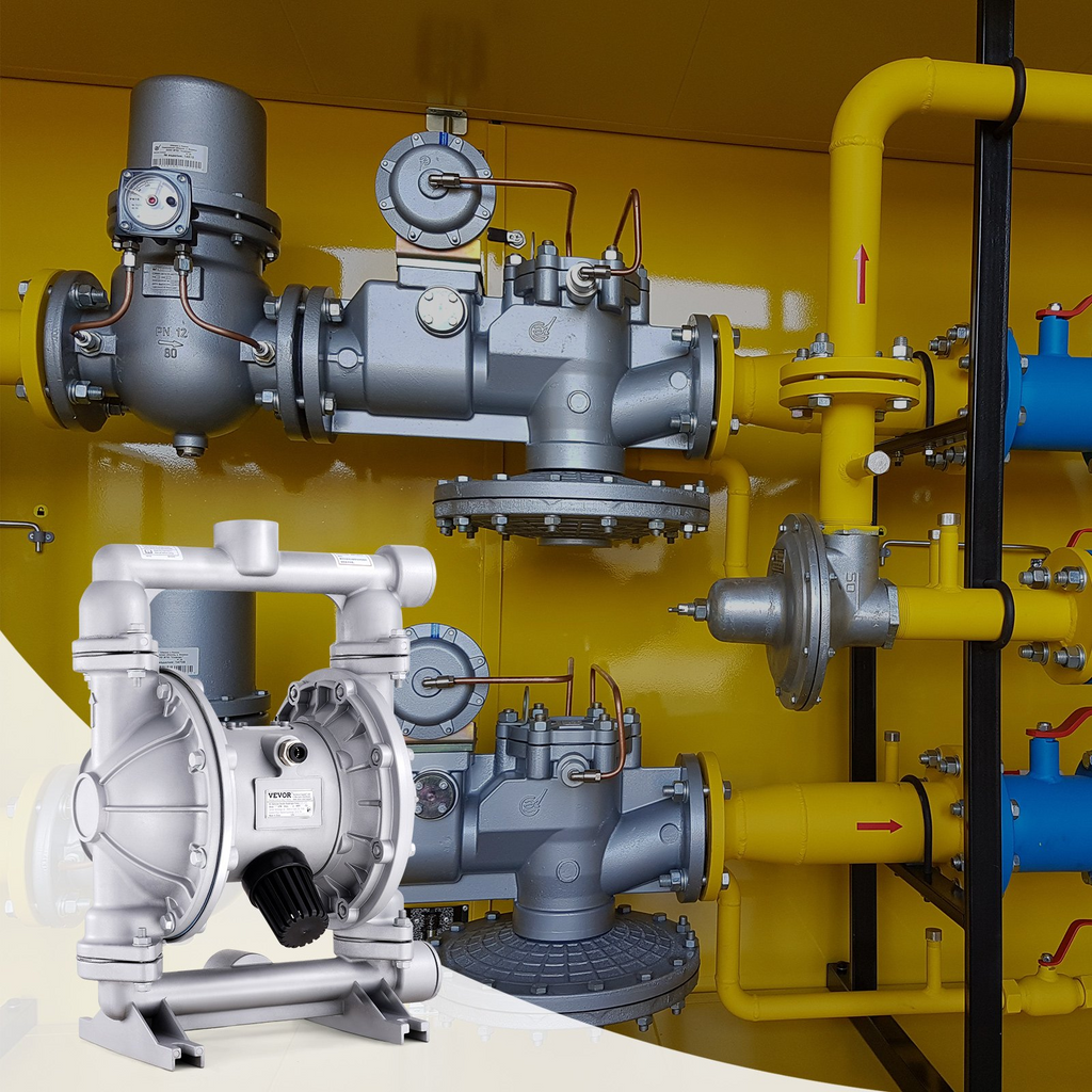 Bomba neumática de doble diafragma, 44 GPM | VEVOR