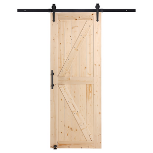 Puerta corrediza de granero con kit de herrajes, 213 cm | VEVOR