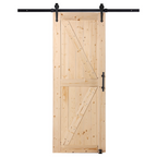 Puerta corrediza de granero con kit de herrajes, 213 cm | VEVOR