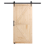 Puerta corrediza de granero con kit de herrajes