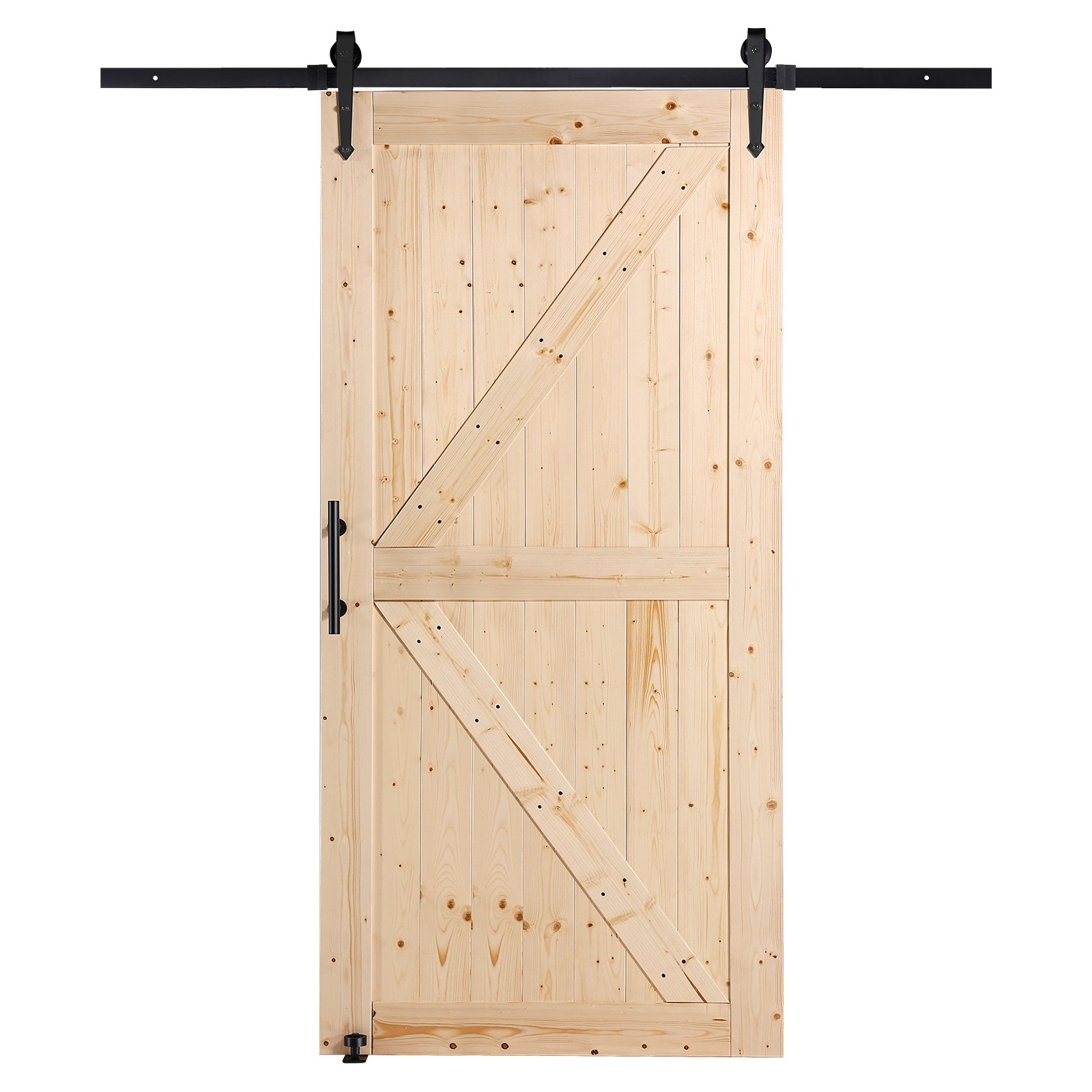 Puerta corrediza de granero con kit de herrajes