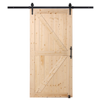 Puerta corrediza de granero con kit de herrajes