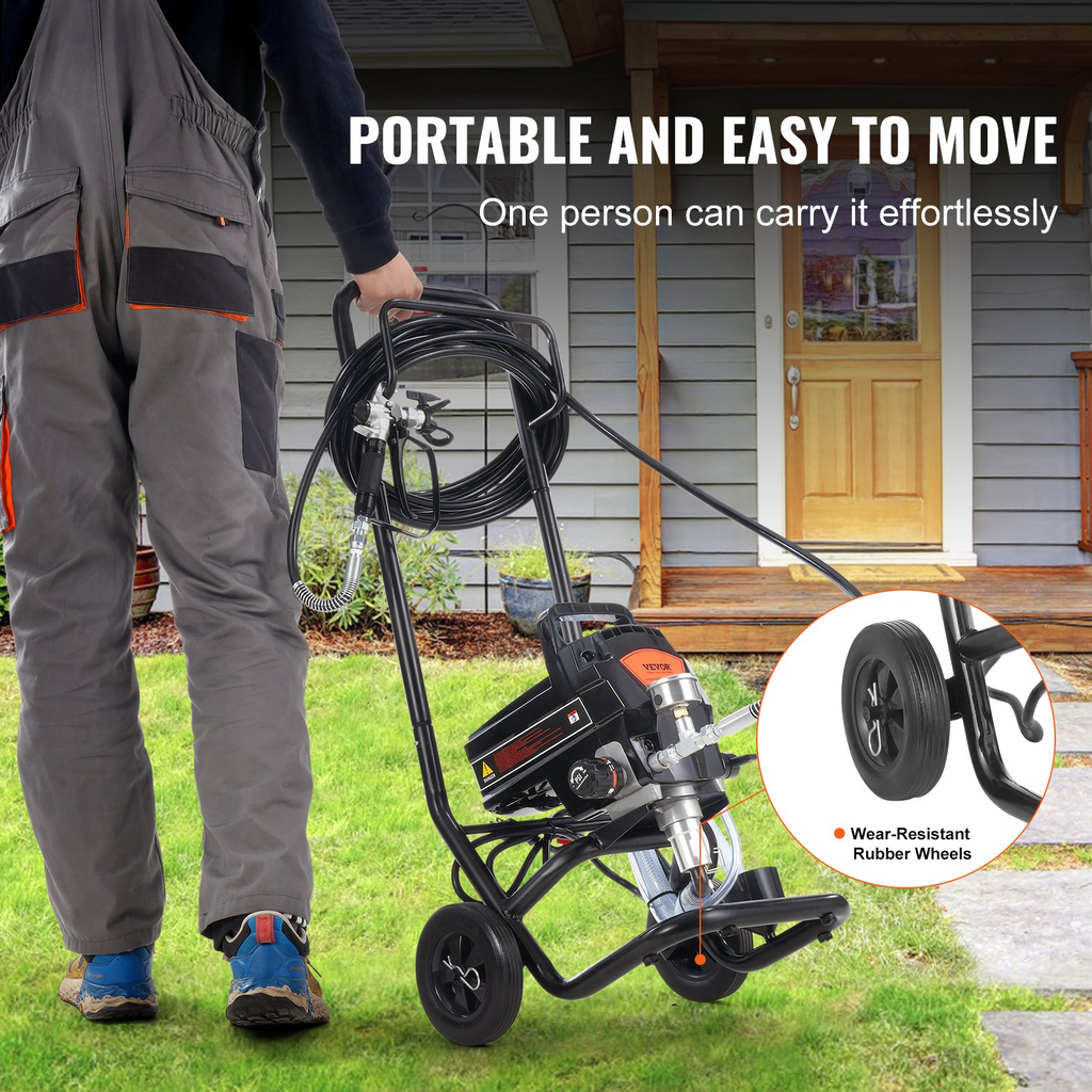 Pulverizador de pintura sin aire con soporte, 950 W | VEVOR