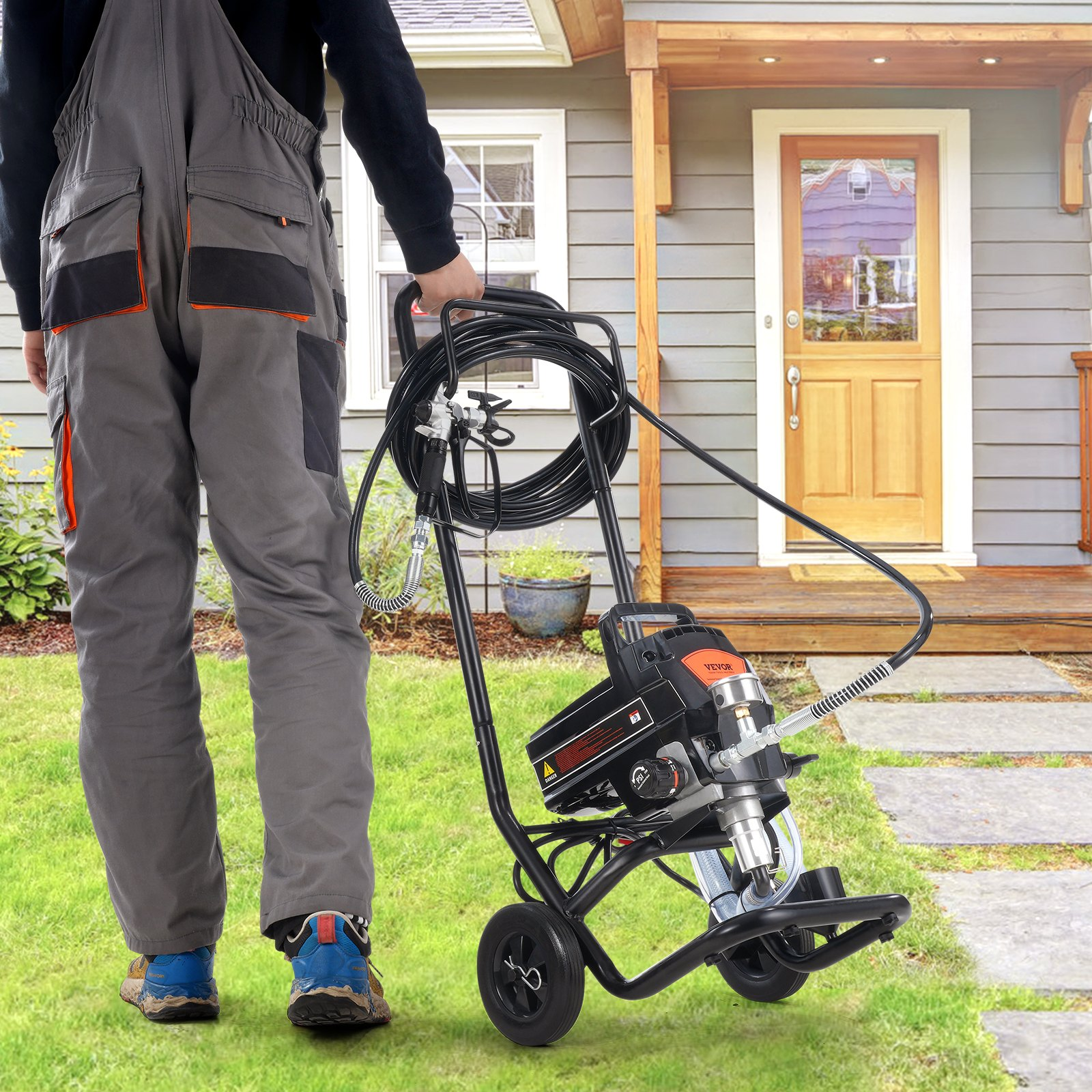 Pulverizador de pintura sin aire con soporte, 950 W | VEVOR