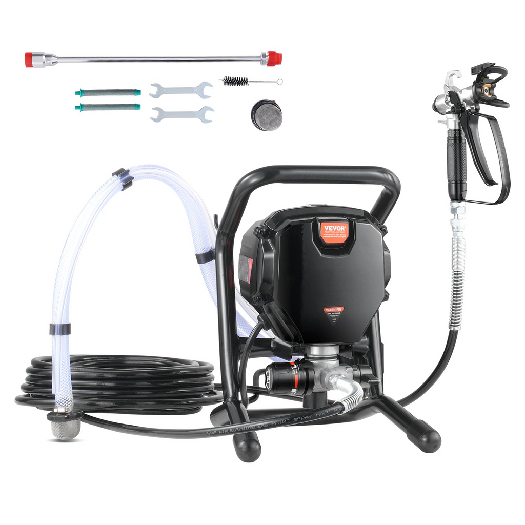 Pulverizador de pintura sin aire con soporte, 3000 PSI | VEVOR