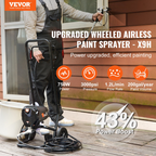 Pulverizador de pintura sin aire de 750 W con soporte