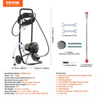 Pulverizador de pintura sin aire de 750 W con soporte