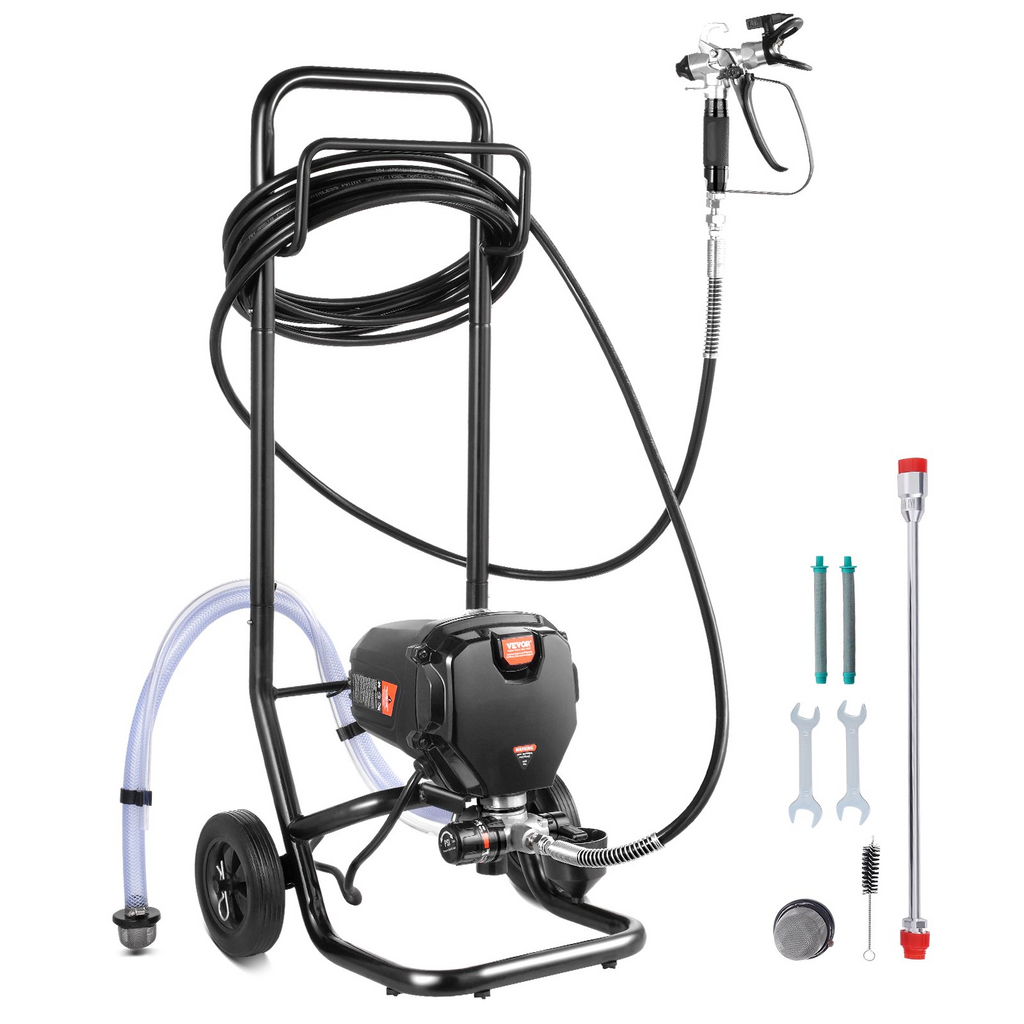 Pulverizador de pintura sin aire de 750 W con soporte