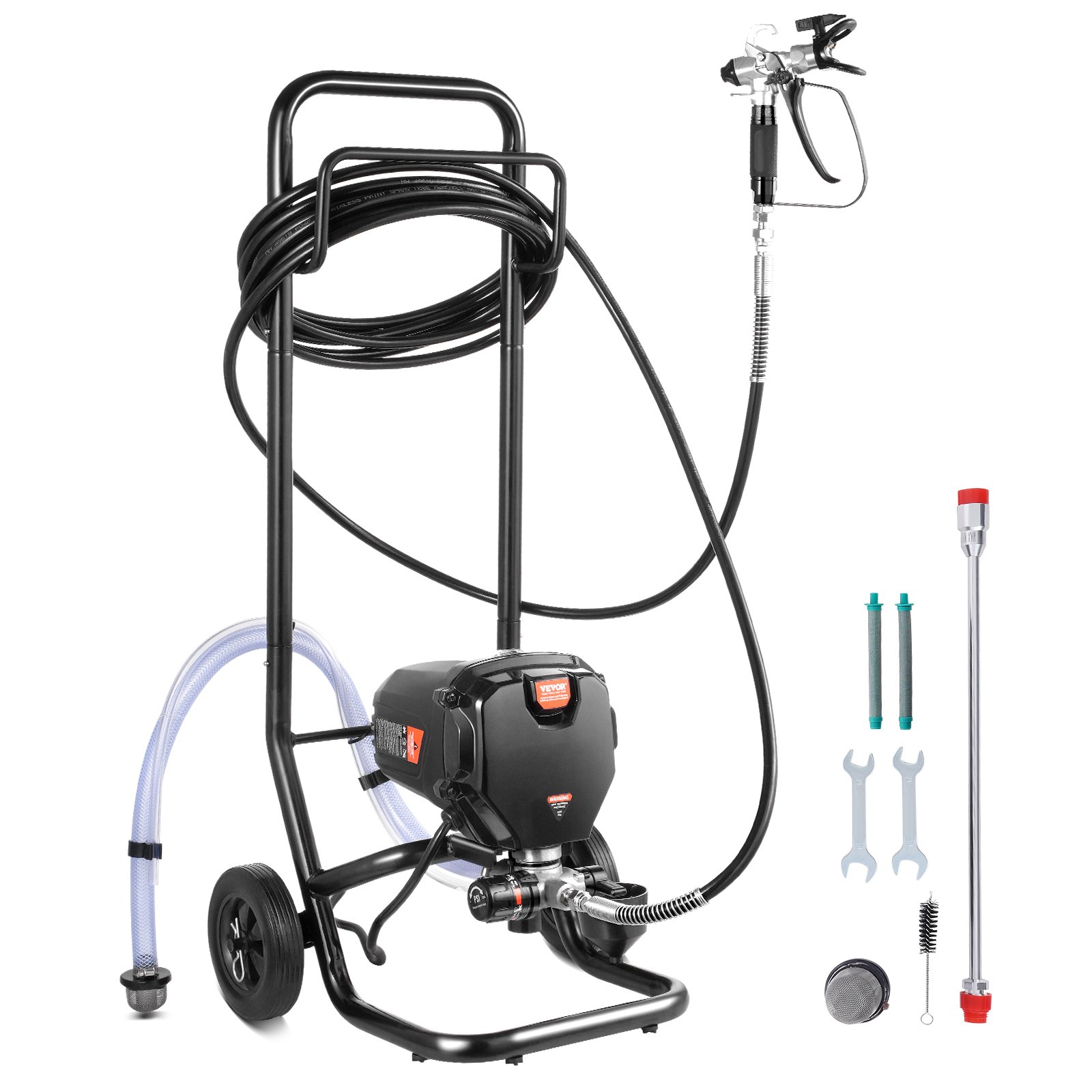 Pulverizador de pintura sin aire de 750 W con soporte