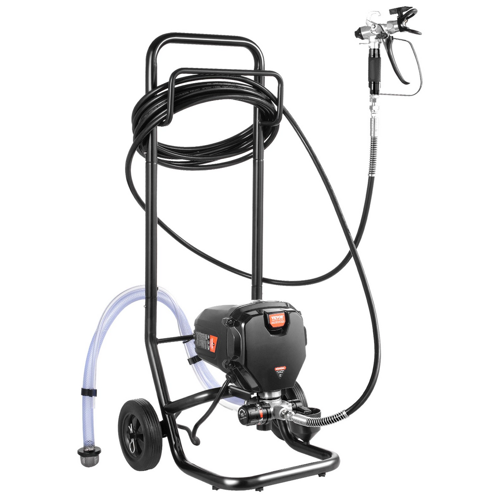 Pulverizador de pintura sin aire de 750 W con soporte