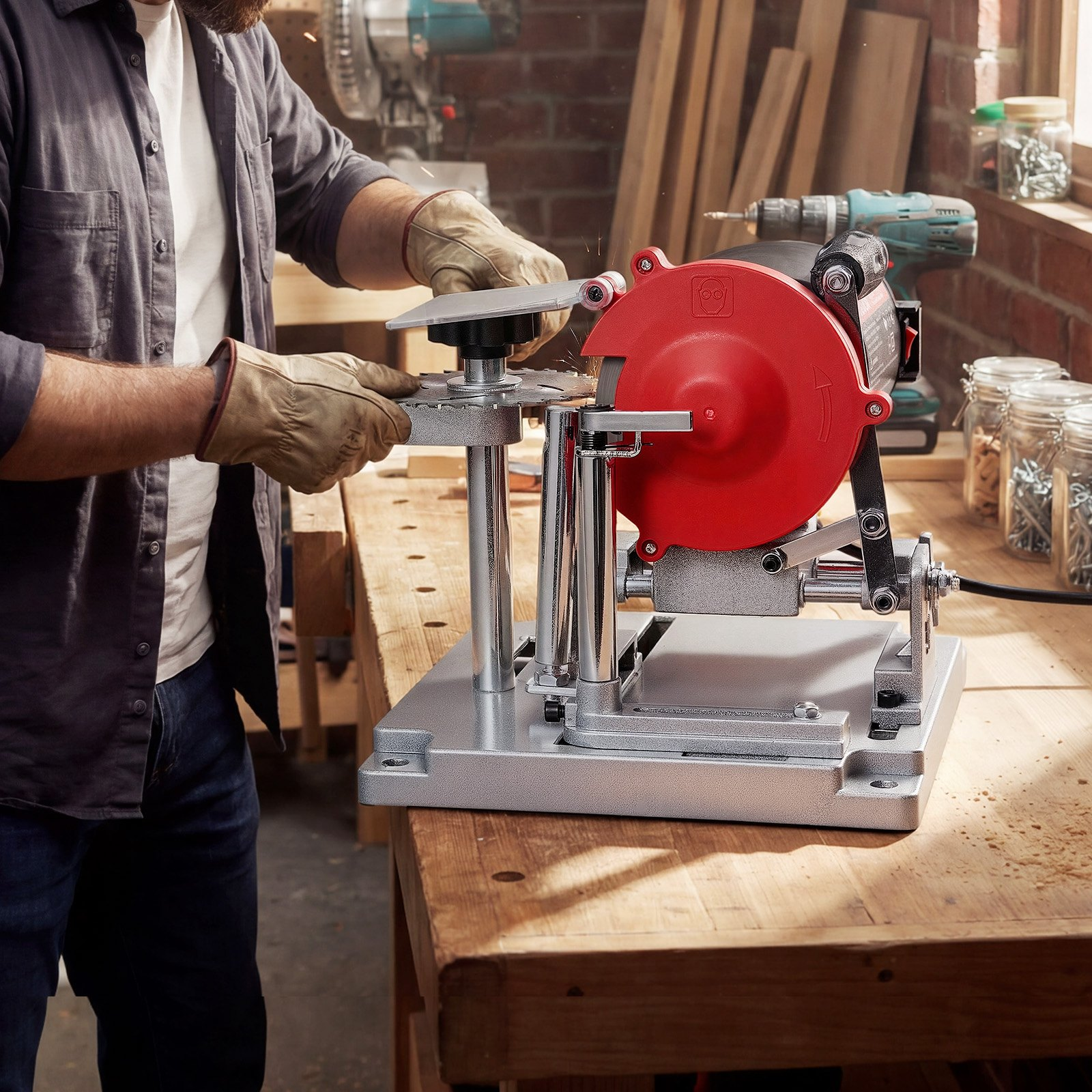 Afilador de hojas de sierra circular, 3800 RPM | VEVOR