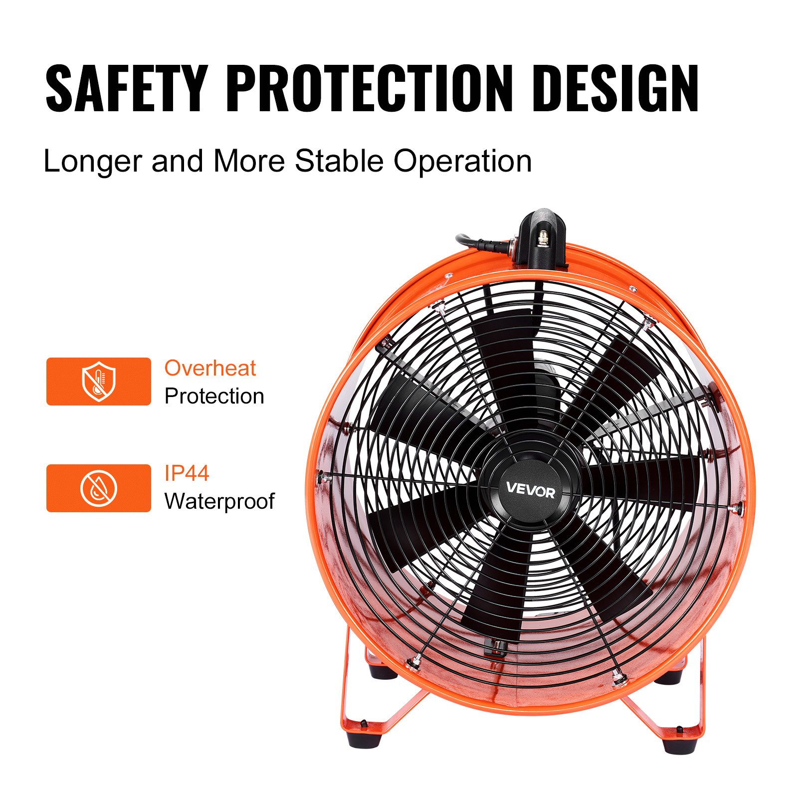 Ventilador portátil, 16 pulgadas | VEVOR