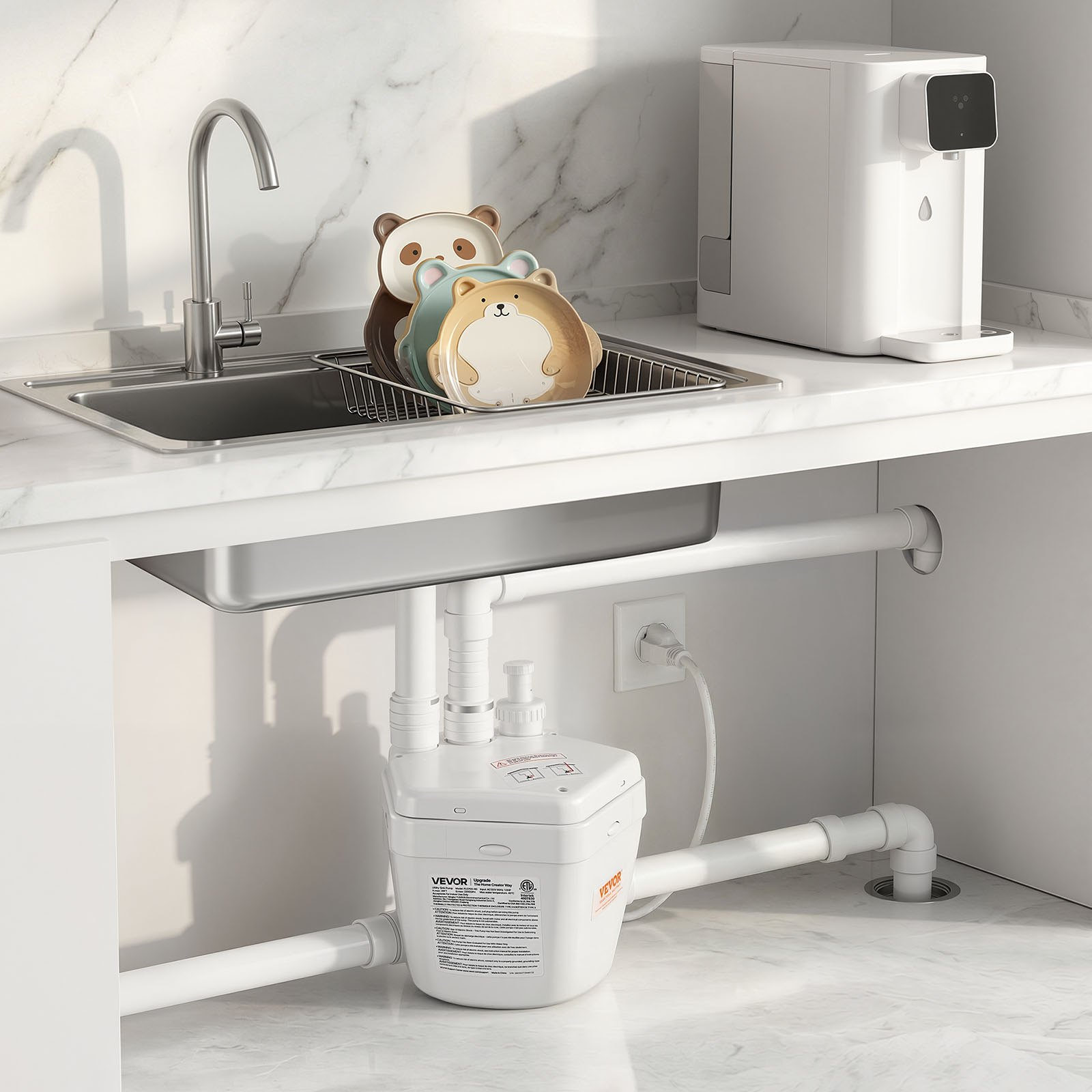 Bomba de fregadero Utility, 1 HP, 2200 GPH | VEVOR