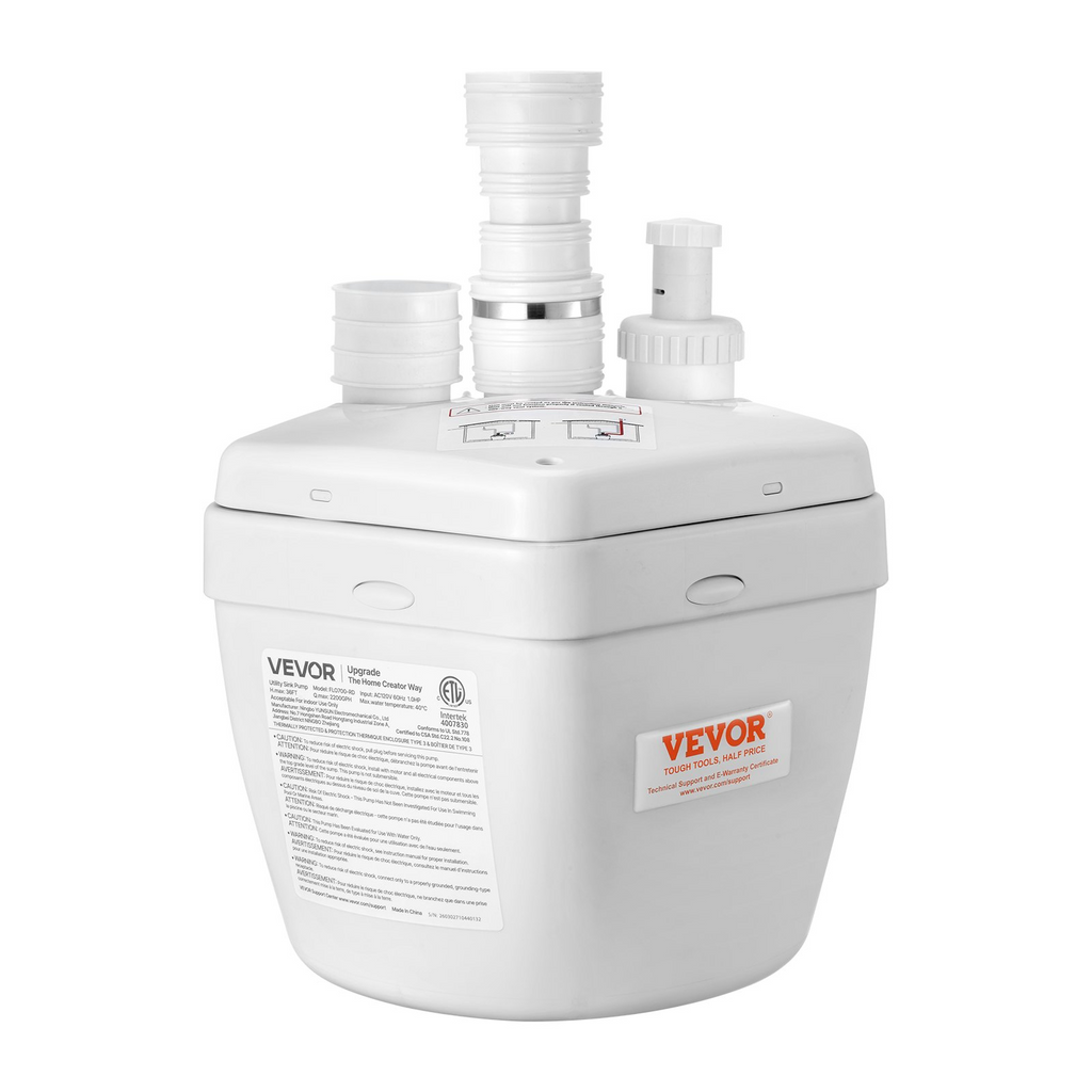 Bomba de fregadero Utility, 1 HP, 2200 GPH | VEVOR