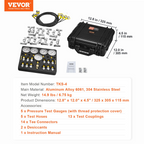 Kit de prueba de presión hidráulica | VEVOR