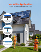 Kit de limpieza de paneles solares, 7, 9 m (26 pies) | VEVOR