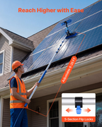 Kit de limpieza de paneles solares, 7, 9 m (26 pies) | VEVOR