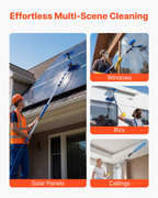 Kit de limpieza de paneles solares, 7, 9 m (26 pies) | VEVOR