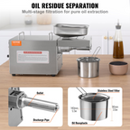 Electric Oil Press Machine | VEVOR