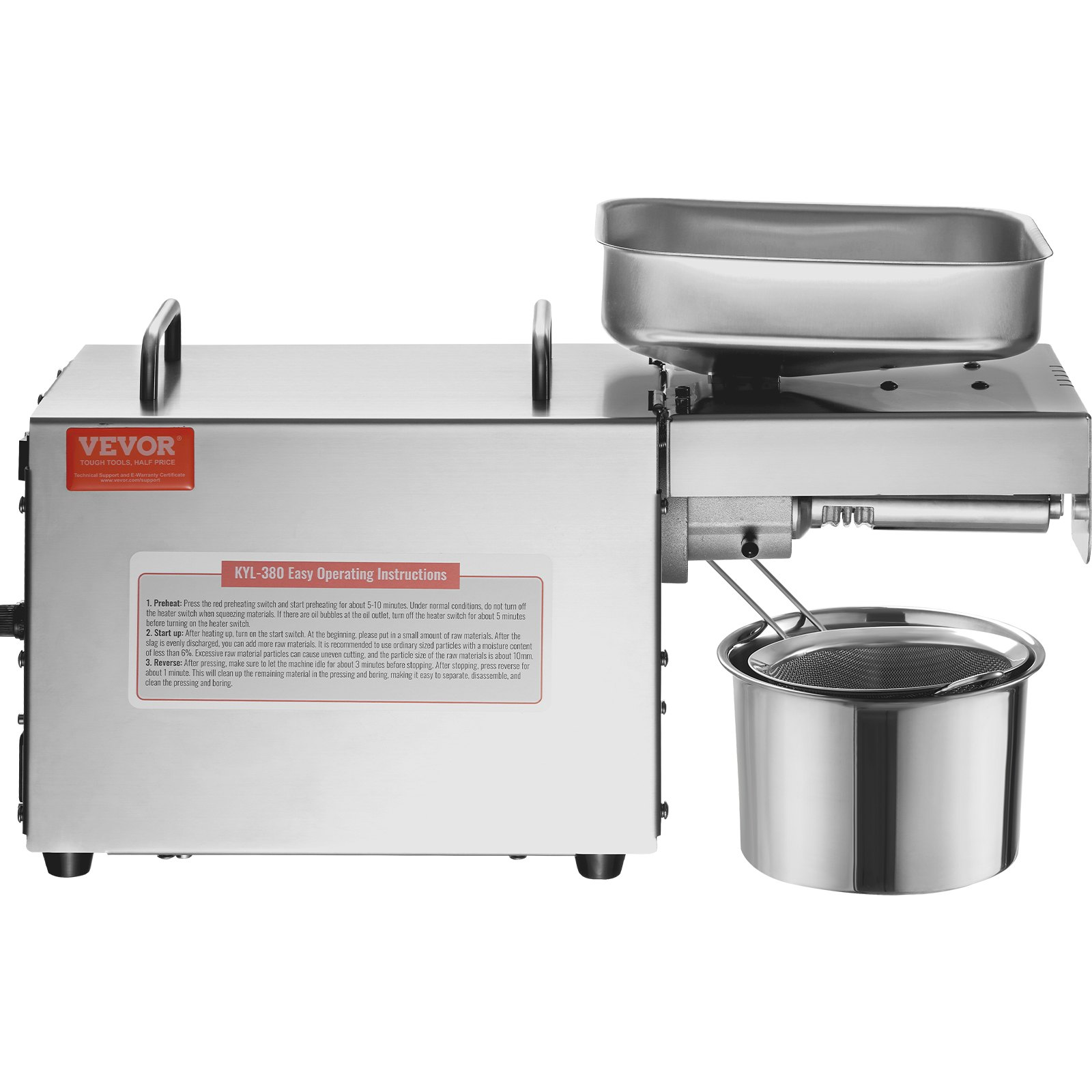 Electric Oil Press Machine | VEVOR