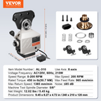 Alimentador de mesa para fresadora de eje X, 200 RPM | VEVOR