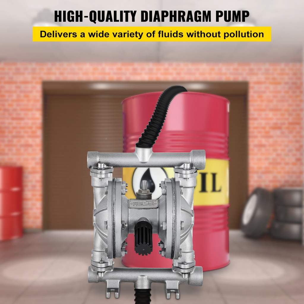 Bomba neumática de doble diafragma, 8.8 GPM | VEVOR