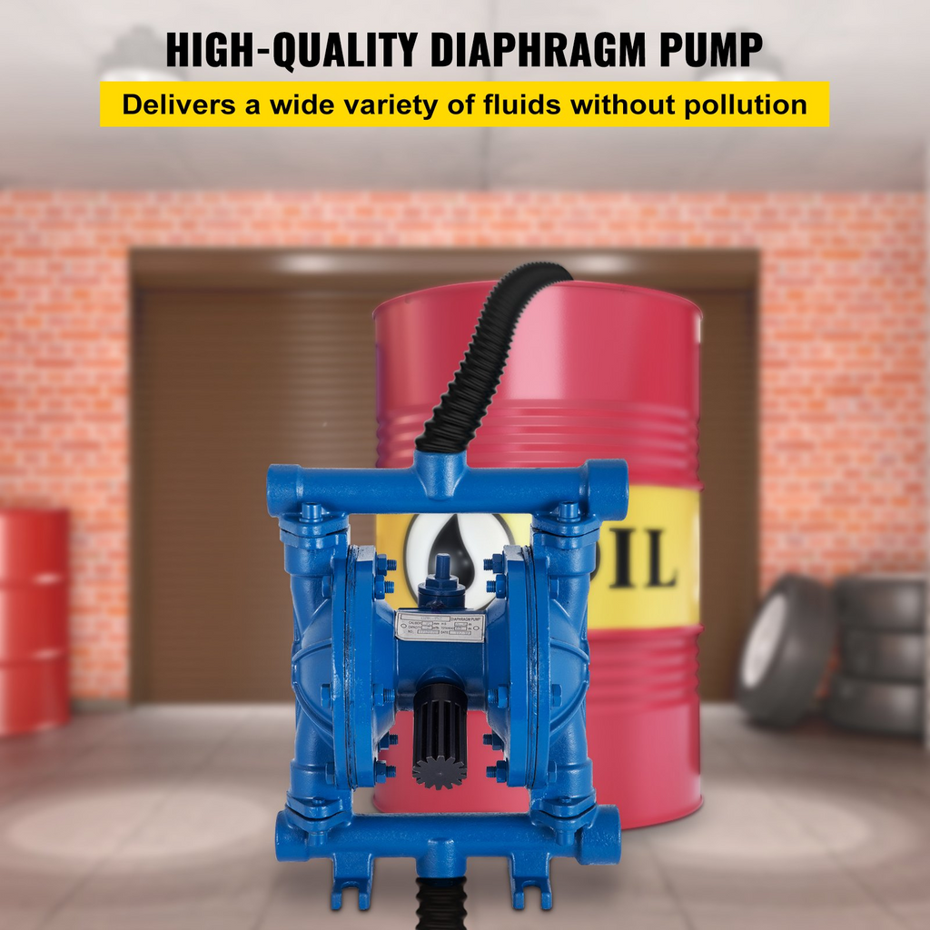Bomba neumática de doble diafragma, 3 GPM | VEVOR