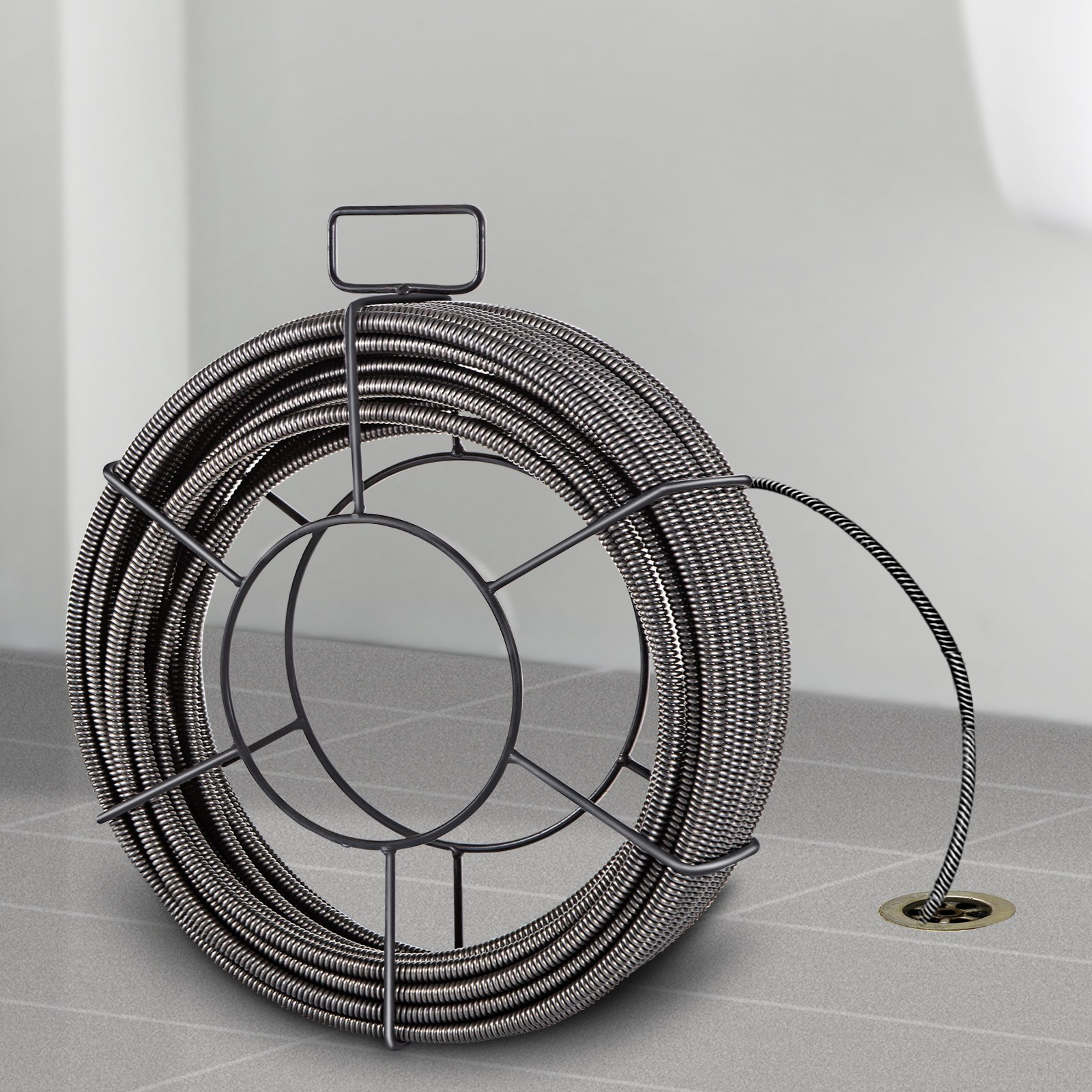 Cable de limpieza de desagües de 30, 5 metros x | VEVOR