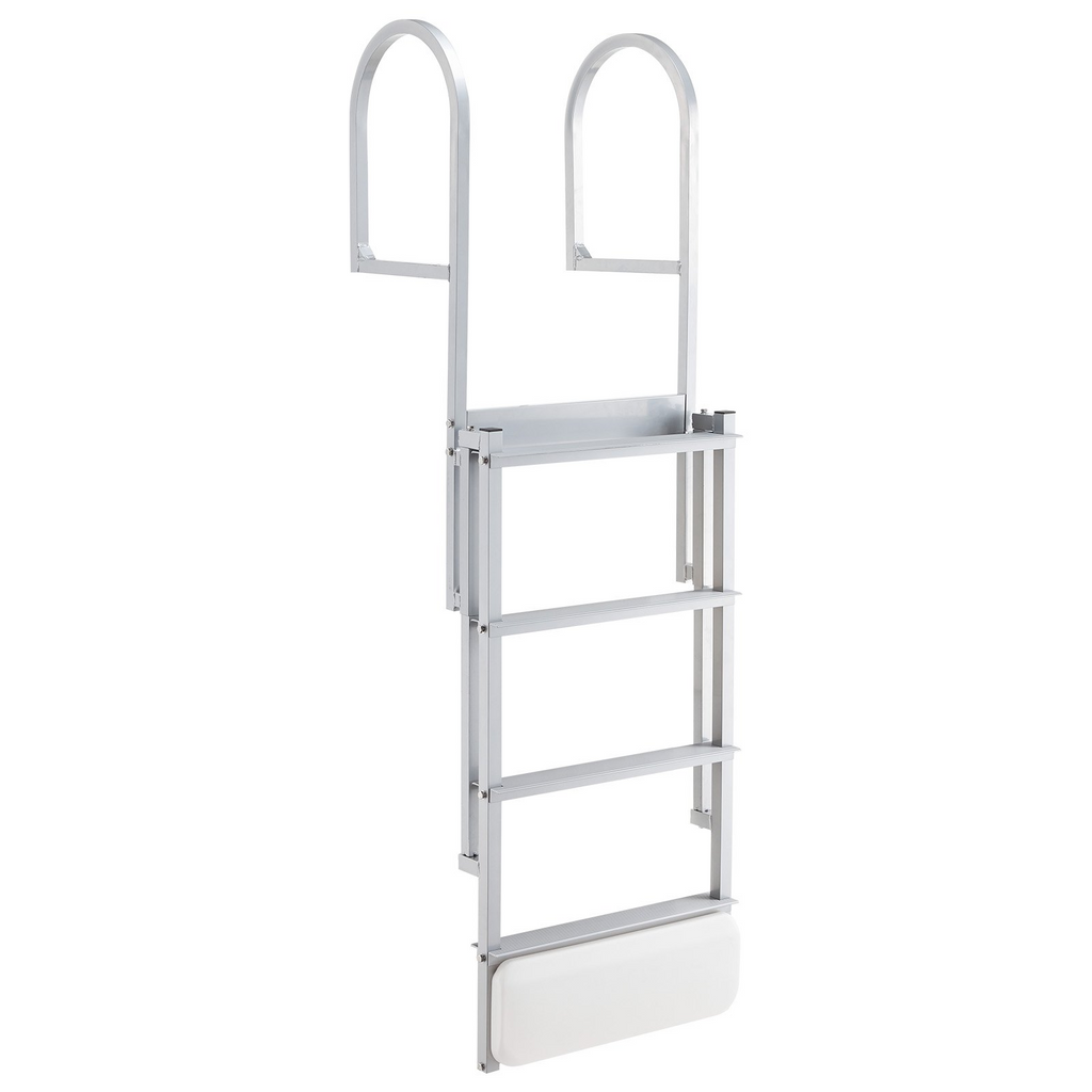 Escalera retráctil para muelle, 4 peldaños