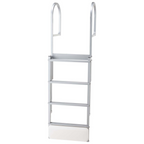 Escalera retráctil para muelle, 4 peldaños