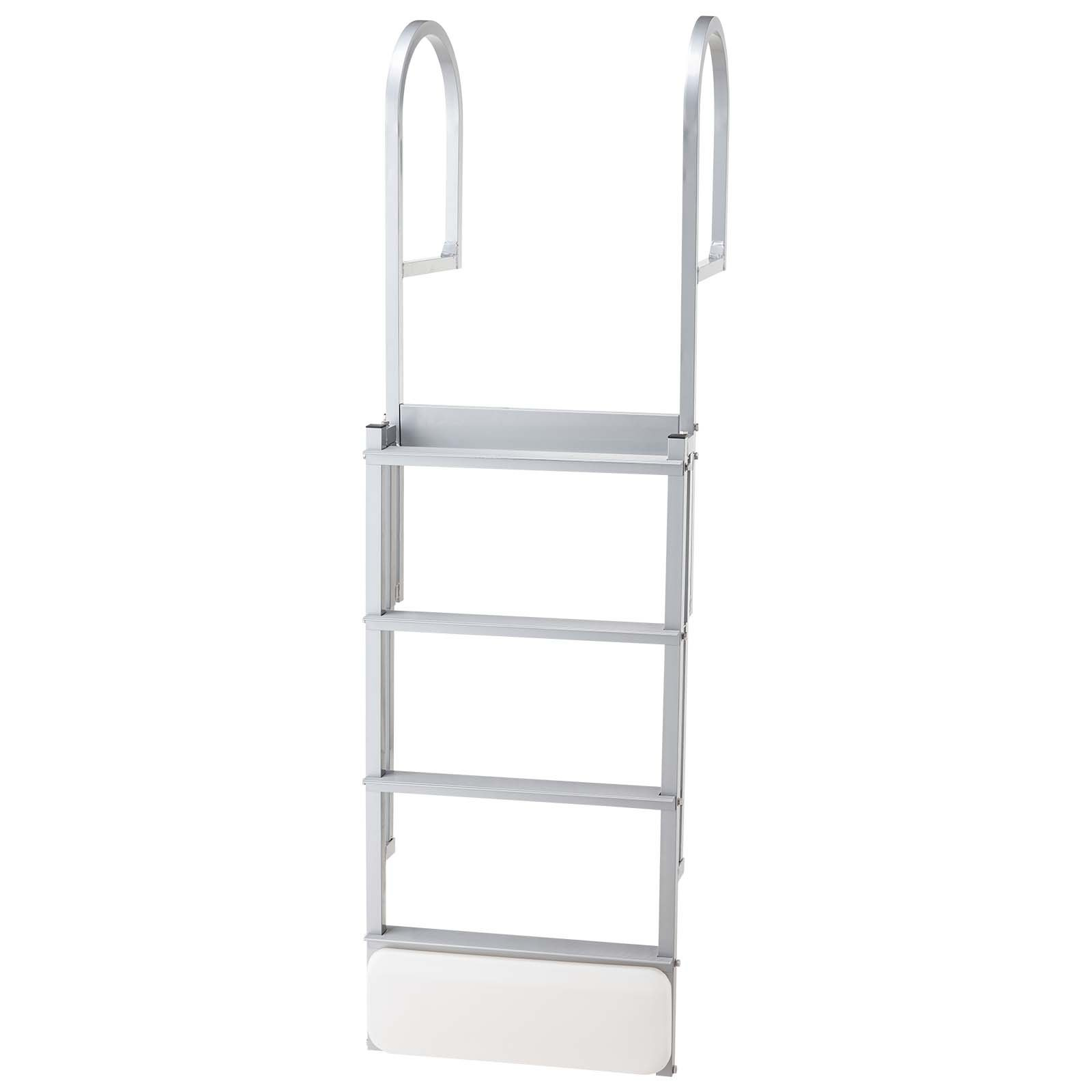 Escalera retráctil para muelle, 4 peldaños