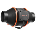 Ventilador de conducto en línea, 205 CFM, 4 pulgadas | VEVOR