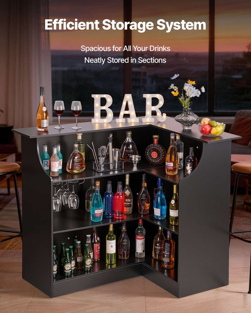 Mueble bar para el hogar | VEVOR
