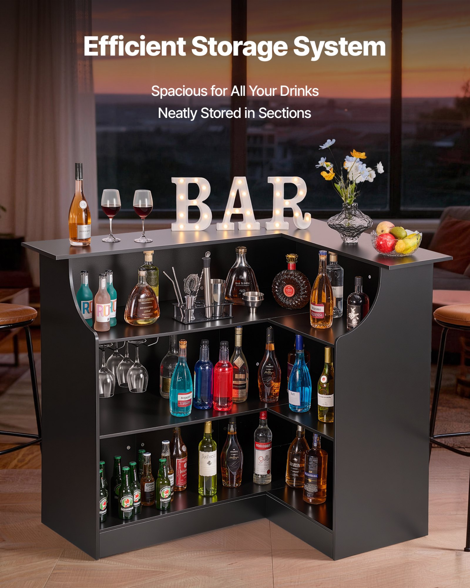 Mueble bar para el hogar | VEVOR