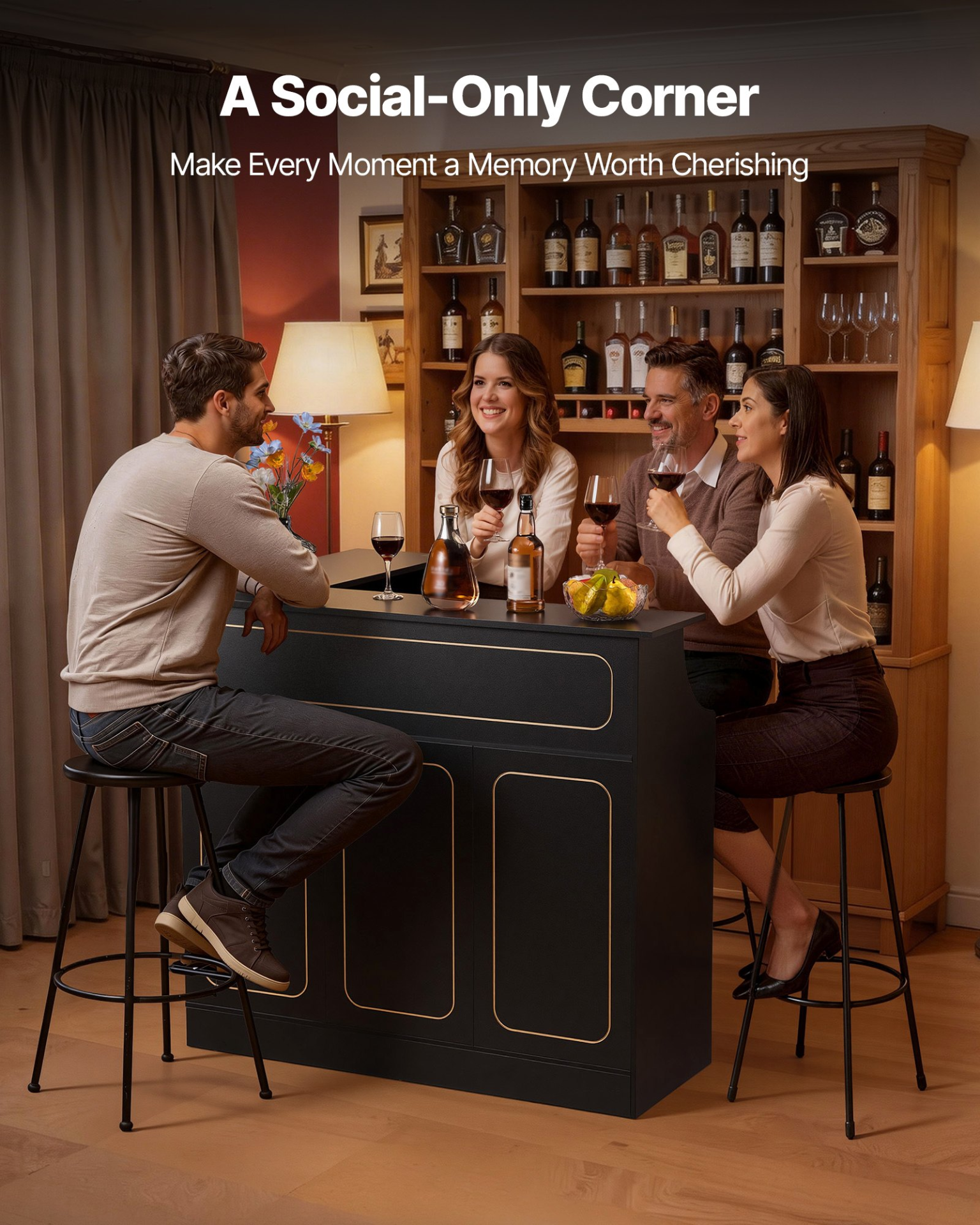 Mueble bar para el hogar | VEVOR