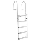Escalera retráctil para muelle, 5 peldaños