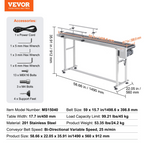 Cinta transportadora, mesa transportadora de 59 x | VEVOR
