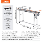 Cinta transportadora, mesa transportadora de 59 x PDSSJ59X78 | VEVOR