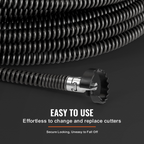 Cable de limpieza de desagües de 30, 5 m x | VEVOR