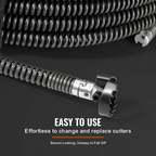 Cable de limpieza de desagües de 20 m x 16 mm | VEVOR