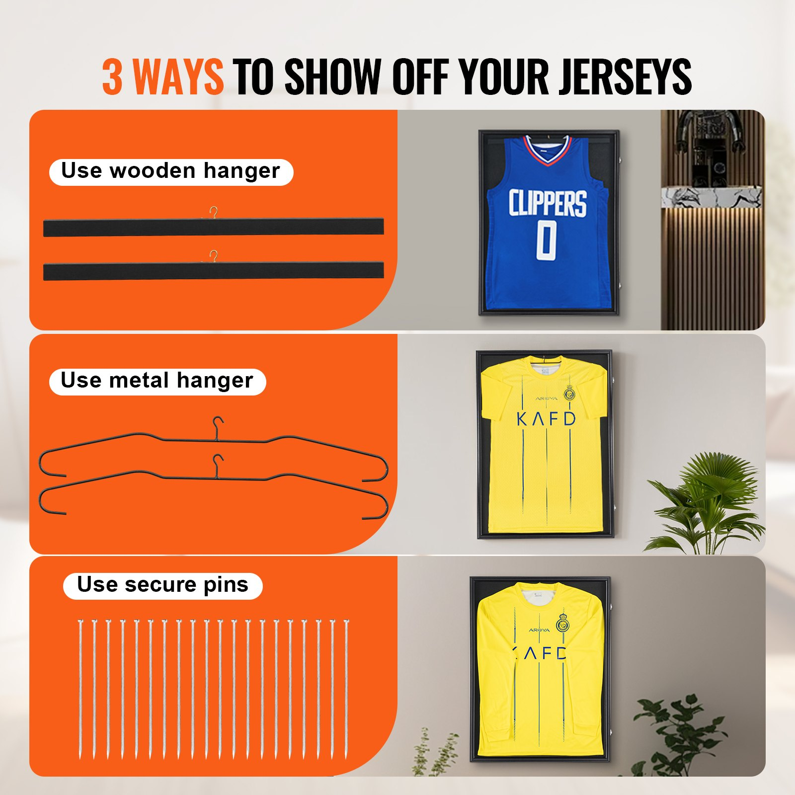Vitrina para camisetas deportivas (2 unidades) | VEVOR