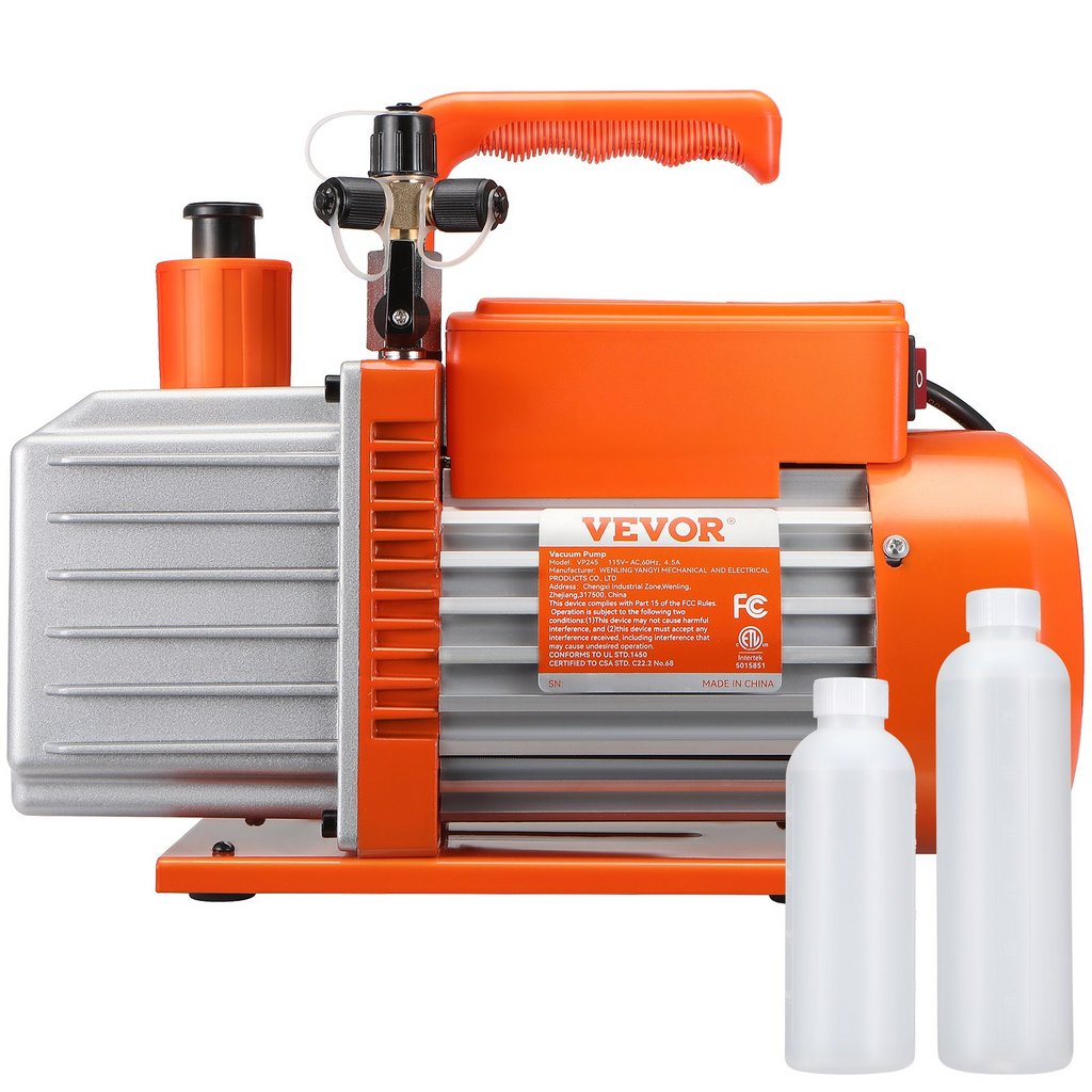 Bomba de vacío rotativa de paletas de 2 etapas de 1/2 HP