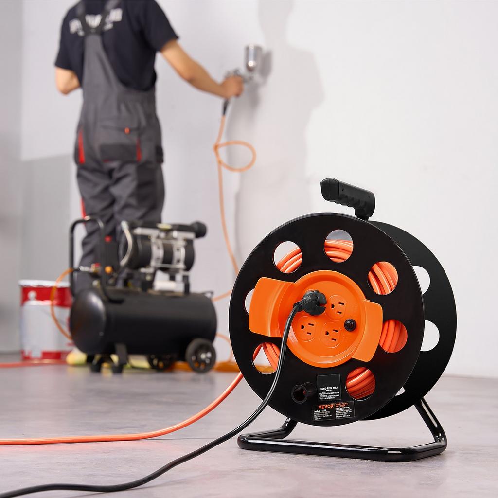 Miniatura del producto Carrete de cable de extensión SDKJXQ100F | VEVOR