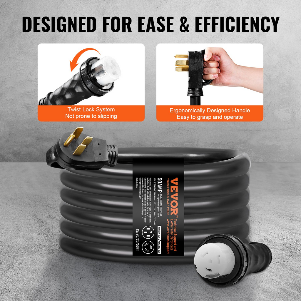 Kit de cable para generador de 50 amperios y caja | VEVOR