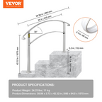 Barandillas para escaleras exteriores | VEVOR